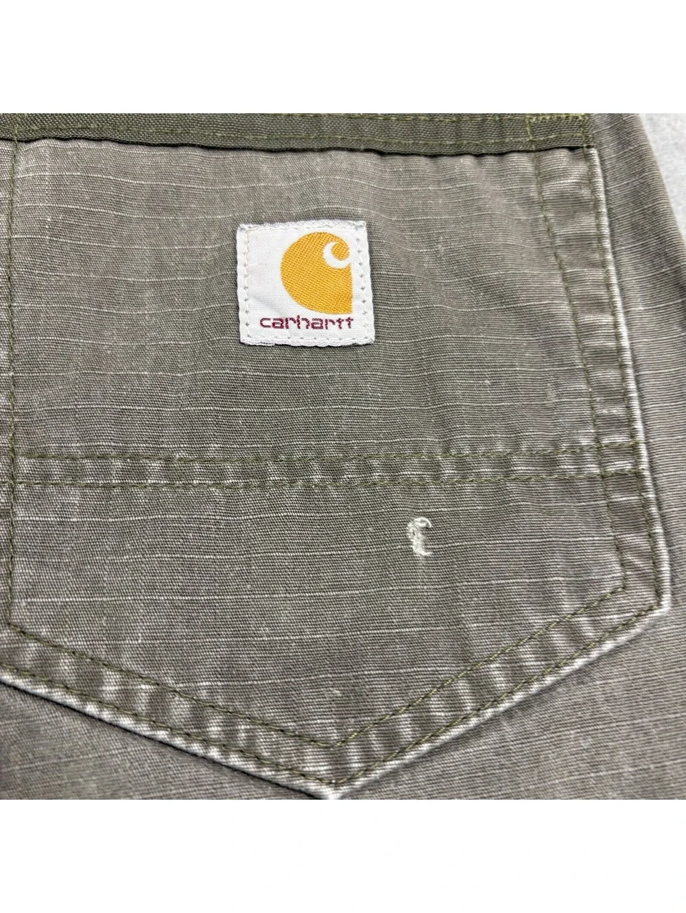Carhartt Double Knee Cargo Pants Size 30x28 in Green B342 MOS